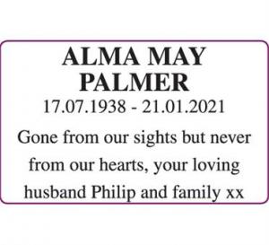 ALMA MAY PALMER