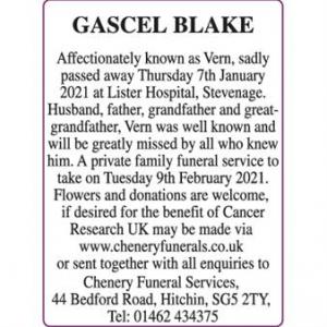 GASCEL BLAKE