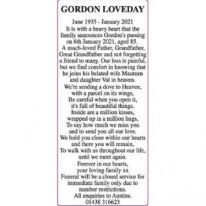 GORDON LOVEDAY