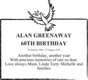 ALAN GREENAWAY