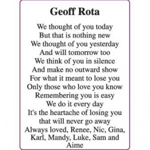 GEOFF ROTA