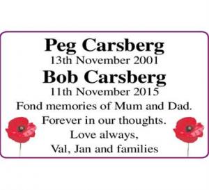 Peg Carsberg & Bob Carsberg