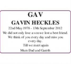 Gavin Heckles
GAV