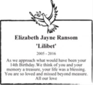 Elizabeth Jayne Ransom