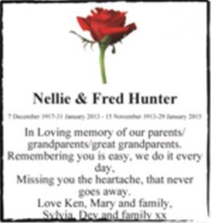 Nellie & Fred Hunter