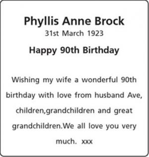 Phyllis Anne Brock