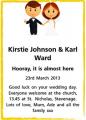 Kirstie Johnson - Karl Ward