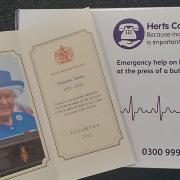 Herts Careline have received a royal thank you from the Queen after sending their congratulations on her Platinum Jubilee