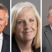 Stevenage's party leaders: Conservative Phil Bibby, Labour Sharon Taylor and Lib Dem Robin Parker