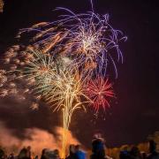 The fireworks at Hitchin Priory. Picture: Ladder 87 Company