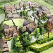 An artist's impression of the development in Welwyn.