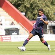 Luther James-Wildin put Stevenage in front on four minutes. Picture: TGS PHOTO