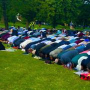 The event began with a prayer and sermon.