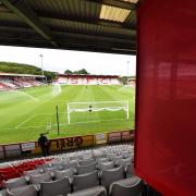 The new TV stand in the South Stand at the Lamex. Picture: TGS PHOTO