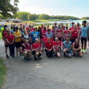 Stevenage Striders took on the volunteer jobs at the Stevenage Parkrun. Picture: STEVENAGE STRIDERS