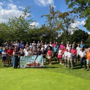 Almost £5,000 was raised at the charity golf day.