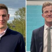 Conservative Councillor Ralph Muncer (left) and Hitchin Labour MP Alistair Strathern