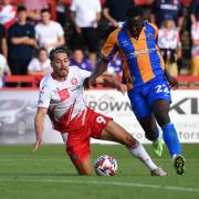 Stevenage striker Louis Appere has suffered an injury setback. Picture: TGS PHOTO