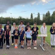 Stevenage & North Herts Athletics Club celebrate a great season. Picture: SNHAC