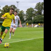 George Morrall pulled one back in the first half for Hitchin Town. Picture: PETER ELSE