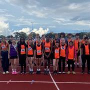 Stevenage & North Herts Athletics Club at the EYAL final. Picture: SNHAC