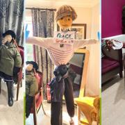 Care home residents in Shefford have been getting creative with a scarecrow competition