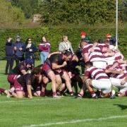 Hitchin in action against Ruislip earlier this season