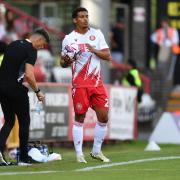 Luther Wildin had another solid game for Stevenage, this time at Peterborough. Picture: TGS PHOTO