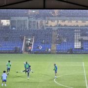 Heavy rain threatened to abandon the game at London Road between Peterborough United and Stevenage.