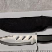 A zombie knife seized by police