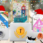 The winning design and two runners-up in MP Kevin Bonavia's Christmas card competition can be revealed