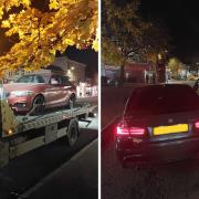 North Herts Police caught these two drivers simultaneously as they spotted both using mobiles behind the wheel.