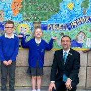 Staff and pupils at Purwell Primary School are 