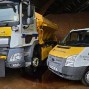 Snowy Ball and Gritchie Anderson, two of Hertfordshire’s newest gritters