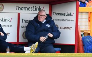 Steve Evans was one of those hit by a sickness bug at Stevenage. Picture: DAVID LOVEDAY/TGS PHOTO