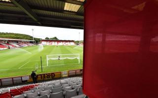 The new TV stand in the South Stand at the Lamex. Picture: TGS PHOTO