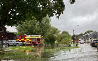 45 homes in Woolgrove Road and Green Lane were evacuated due to flooding.