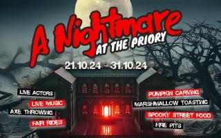 Hitchin Priory Hotel is set to host a spooky Halloween event named 'A Nightmare at the Priory' from the 21 to 31 October.