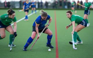 The ladies' first team at Blueharts picked up a good win against Chelmsford. Picture: MARTIN WOOTTON