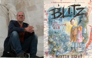 Martin Impey with his book 'Blitz: One Family's War'