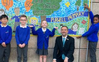 Staff and pupils at Purwell Primary School are 